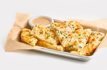 image of bandera bread on sheet pan.